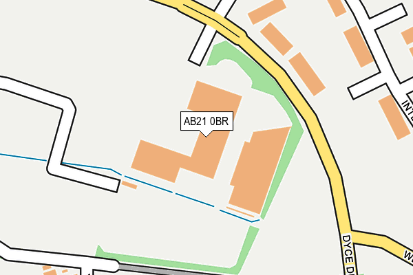 AB21 0BR map - OS OpenMap – Local (Ordnance Survey) AB21 0BR map - OS OpenMap – Local (Ordnance Survey)
