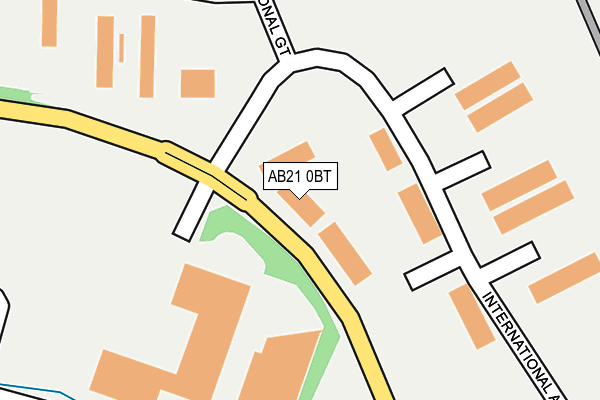 AB21 0BT map - OS OpenMap – Local (Ordnance Survey) AB21 0BT map - OS OpenMap – Local (Ordnance Survey)