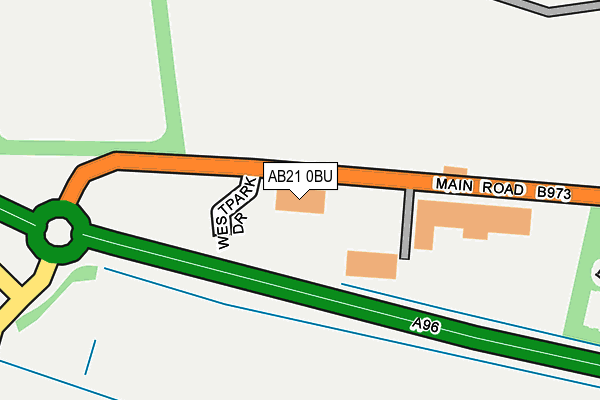 AB21 0BU map - OS OpenMap – Local (Ordnance Survey) AB21 0BU map - OS OpenMap – Local (Ordnance Survey)