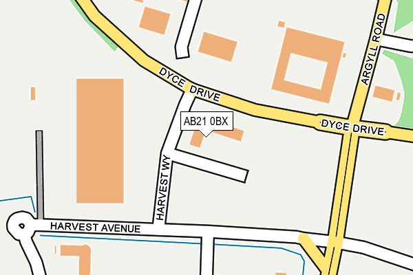AB21 0BX map - OS OpenMap – Local (Ordnance Survey) AB21 0BX map - OS OpenMap – Local (Ordnance Survey)