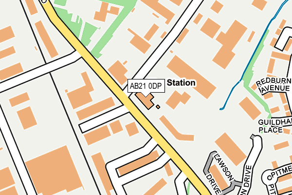AB21 0DP map - OS OpenMap – Local (Ordnance Survey) AB21 0DP map - OS OpenMap – Local (Ordnance Survey)