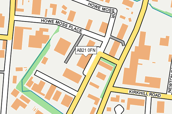 AB21 0FN map - OS OpenMap – Local (Ordnance Survey) AB21 0FN map - OS OpenMap – Local (Ordnance Survey)