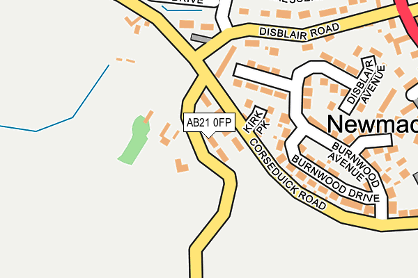 AB21 0FP map - OS OpenMap – Local (Ordnance Survey) AB21 0FP map - OS OpenMap – Local (Ordnance Survey)