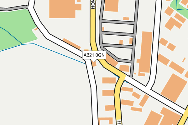 AB21 0GN map - OS OpenMap – Local (Ordnance Survey) AB21 0GN map - OS OpenMap – Local (Ordnance Survey)