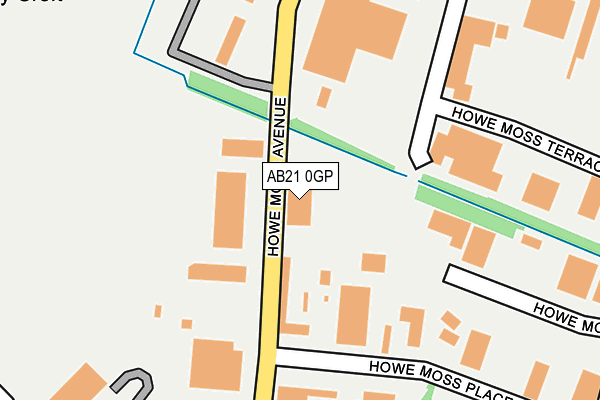 AB21 0GP map - OS OpenMap – Local (Ordnance Survey) AB21 0GP map - OS OpenMap – Local (Ordnance Survey)