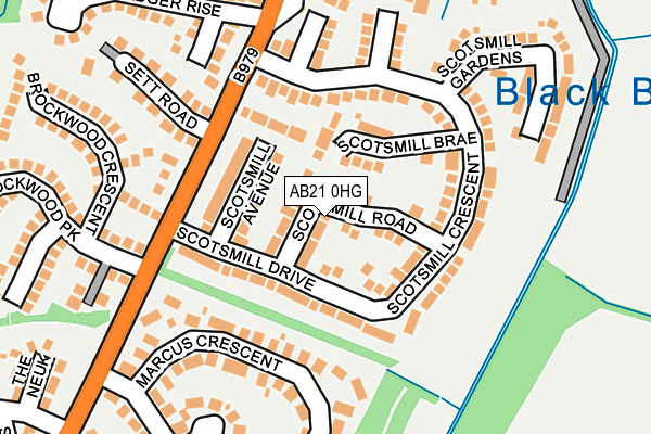 AB21 0HG map - OS OpenMap – Local (Ordnance Survey) AB21 0HG map - OS OpenMap – Local (Ordnance Survey)