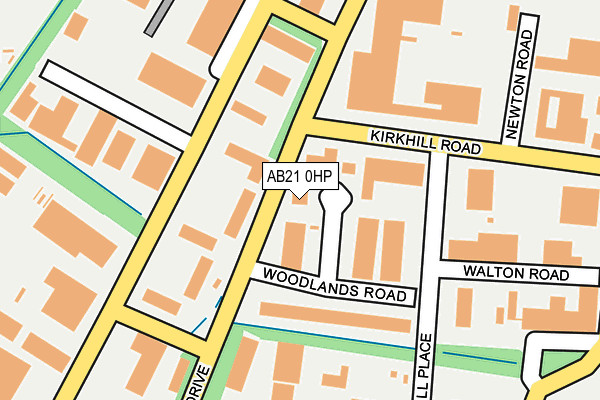 AB21 0HP map - OS OpenMap – Local (Ordnance Survey) AB21 0HP map - OS OpenMap – Local (Ordnance Survey)
