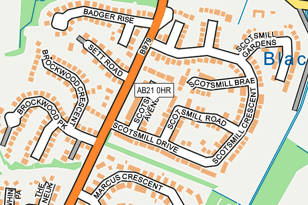 AB21 0HR map - OS OpenMap – Local (Ordnance Survey) AB21 0HR map - OS OpenMap – Local (Ordnance Survey)