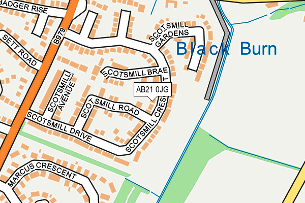AB21 0JG map - OS OpenMap – Local (Ordnance Survey) AB21 0JG map - OS OpenMap – Local (Ordnance Survey)