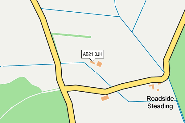 AB21 0JH map - OS OpenMap – Local (Ordnance Survey) AB21 0JH map - OS OpenMap – Local (Ordnance Survey)