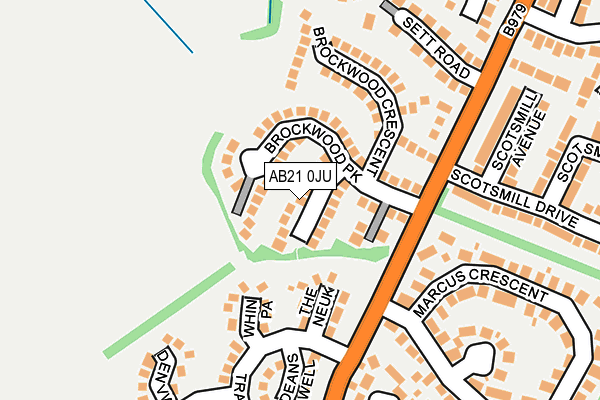 AB21 0JU map - OS OpenMap – Local (Ordnance Survey) AB21 0JU map - OS OpenMap – Local (Ordnance Survey)