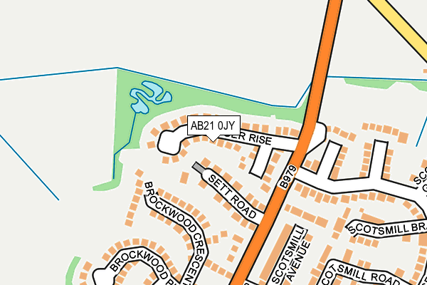 AB21 0JY map - OS OpenMap – Local (Ordnance Survey) AB21 0JY map - OS OpenMap – Local (Ordnance Survey)