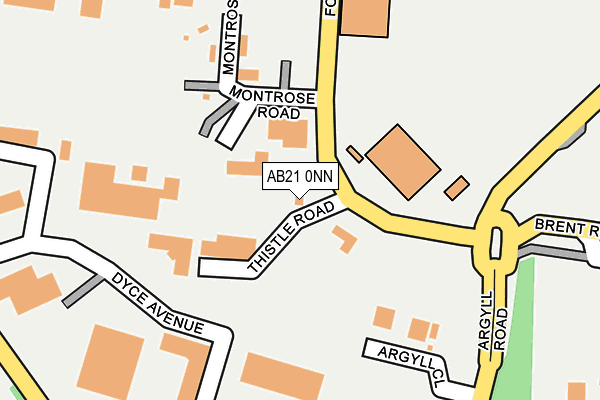 AB21 0NN map - OS OpenMap – Local (Ordnance Survey) AB21 0NN map - OS OpenMap – Local (Ordnance Survey)