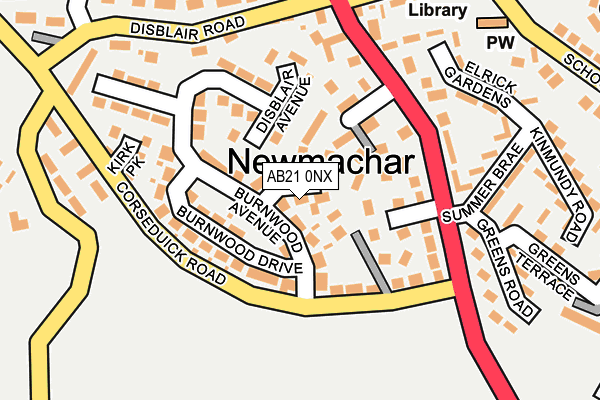 AB21 0NX map - OS OpenMap – Local (Ordnance Survey) AB21 0NX map - OS OpenMap – Local (Ordnance Survey)