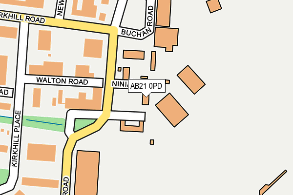 AB21 0PD map - OS OpenMap – Local (Ordnance Survey) AB21 0PD map - OS OpenMap – Local (Ordnance Survey)
