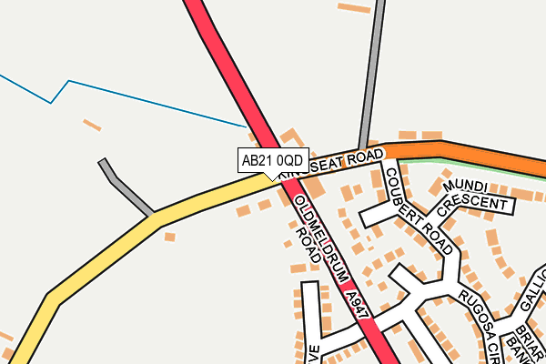 AB21 0QD map - OS OpenMap – Local (Ordnance Survey) AB21 0QD map - OS OpenMap – Local (Ordnance Survey)