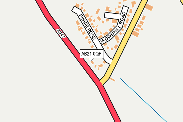 AB21 0QF map - OS OpenMap – Local (Ordnance Survey) AB21 0QF map - OS OpenMap – Local (Ordnance Survey)
