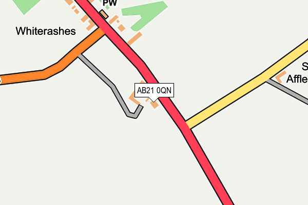 AB21 0QN map - OS OpenMap – Local (Ordnance Survey) AB21 0QN map - OS OpenMap – Local (Ordnance Survey)