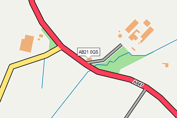AB21 0QS map - OS OpenMap – Local (Ordnance Survey) AB21 0QS map - OS OpenMap – Local (Ordnance Survey)