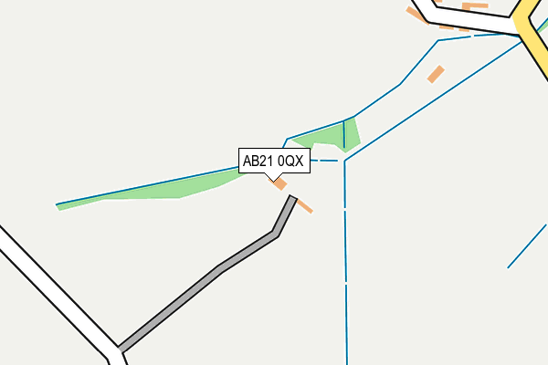 AB21 0QX map - OS OpenMap – Local (Ordnance Survey) AB21 0QX map - OS OpenMap – Local (Ordnance Survey)