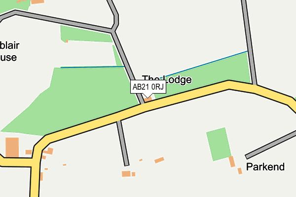 AB21 0RJ map - OS OpenMap – Local (Ordnance Survey) AB21 0RJ map - OS OpenMap – Local (Ordnance Survey)
