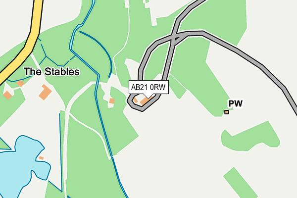 AB21 0RW map - OS OpenMap – Local (Ordnance Survey) AB21 0RW map - OS OpenMap – Local (Ordnance Survey)