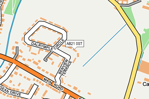AB21 0ST map - OS OpenMap – Local (Ordnance Survey) AB21 0ST map - OS OpenMap – Local (Ordnance Survey)