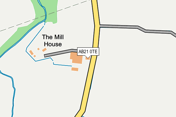 AB21 0TE map - OS OpenMap – Local (Ordnance Survey) AB21 0TE map - OS OpenMap – Local (Ordnance Survey)