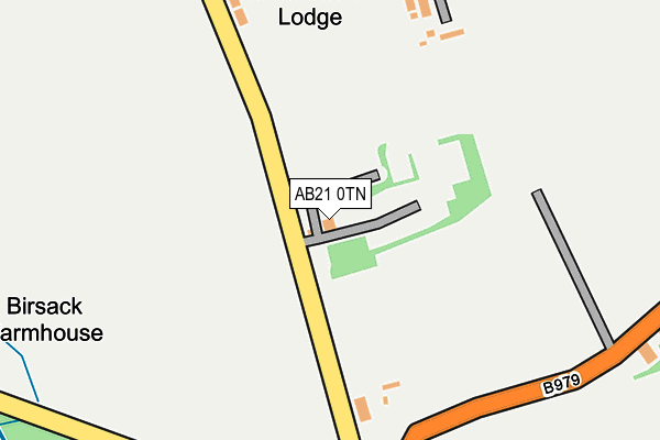 AB21 0TN map - OS OpenMap – Local (Ordnance Survey) AB21 0TN map - OS OpenMap – Local (Ordnance Survey)