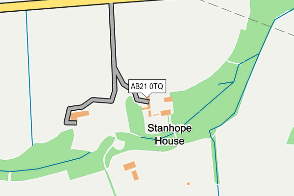 AB21 0TQ map - OS OpenMap – Local (Ordnance Survey) AB21 0TQ map - OS OpenMap – Local (Ordnance Survey)