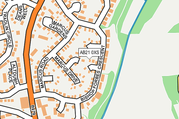 AB21 0XS map - OS OpenMap – Local (Ordnance Survey) AB21 0XS map - OS OpenMap – Local (Ordnance Survey)