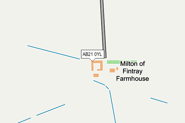AB21 0YL map - OS OpenMap – Local (Ordnance Survey) AB21 0YL map - OS OpenMap – Local (Ordnance Survey)