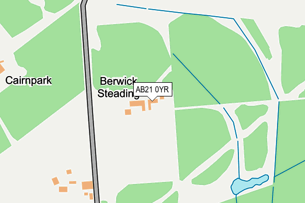 AB21 0YR map - OS OpenMap – Local (Ordnance Survey) AB21 0YR map - OS OpenMap – Local (Ordnance Survey)