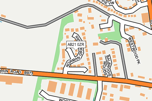 AB21 0ZR map - OS OpenMap – Local (Ordnance Survey) AB21 0ZR map - OS OpenMap – Local (Ordnance Survey)