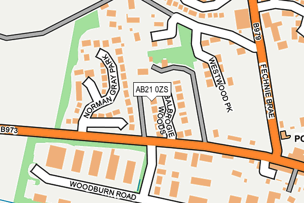 AB21 0ZS map - OS OpenMap – Local (Ordnance Survey) AB21 0ZS map - OS OpenMap – Local (Ordnance Survey)