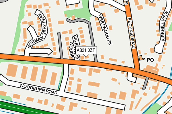 AB21 0ZT map - OS OpenMap – Local (Ordnance Survey) AB21 0ZT map - OS OpenMap – Local (Ordnance Survey)