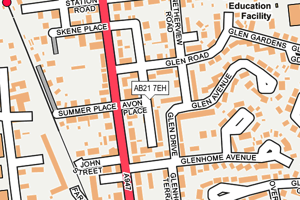 AB21 7EH map - OS OpenMap – Local (Ordnance Survey) AB21 7EH map - OS OpenMap – Local (Ordnance Survey)