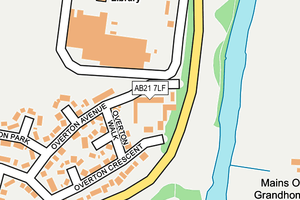 AB21 7LF map - OS OpenMap – Local (Ordnance Survey) AB21 7LF map - OS OpenMap – Local (Ordnance Survey)