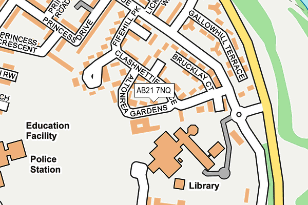 AB21 7NQ map - OS OpenMap – Local (Ordnance Survey) AB21 7NQ map - OS OpenMap – Local (Ordnance Survey)