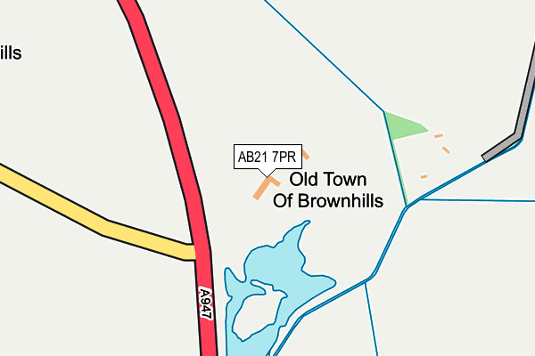 AB21 7PR map - OS OpenMap – Local (Ordnance Survey)