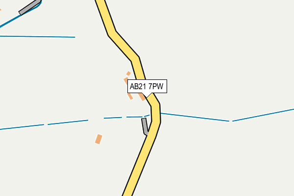 AB21 7PW map - OS OpenMap – Local (Ordnance Survey)