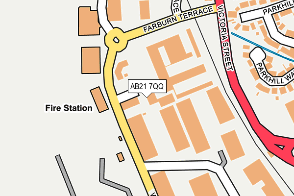 AB21 7QQ map - OS OpenMap – Local (Ordnance Survey) AB21 7QQ map - OS OpenMap – Local (Ordnance Survey)