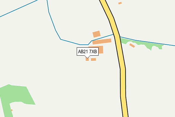 AB21 7XB map - OS OpenMap – Local (Ordnance Survey) AB21 7XB map - OS OpenMap – Local (Ordnance Survey)