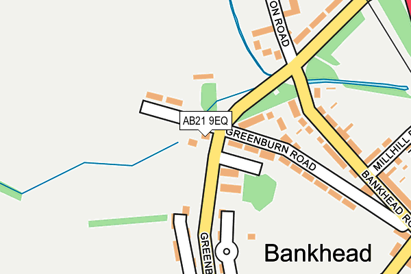 AB21 9EQ map - OS OpenMap – Local (Ordnance Survey) AB21 9EQ map - OS OpenMap – Local (Ordnance Survey)