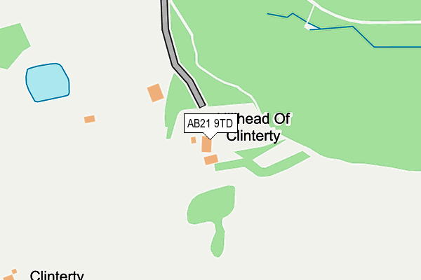 AB21 9TD map - OS OpenMap – Local (Ordnance Survey)