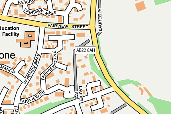 AB22 8AH map - OS OpenMap – Local (Ordnance Survey) AB22 8AH map - OS OpenMap – Local (Ordnance Survey)