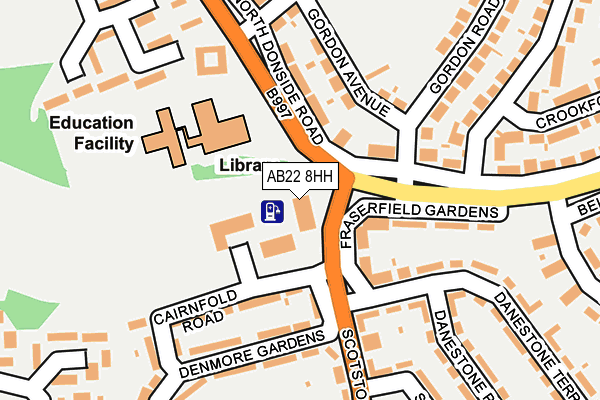 AB22 8HH map - OS OpenMap – Local (Ordnance Survey) AB22 8HH map - OS OpenMap – Local (Ordnance Survey)