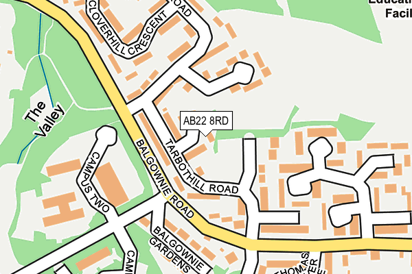 AB22 8RD map - OS OpenMap – Local (Ordnance Survey) AB22 8RD map - OS OpenMap – Local (Ordnance Survey)