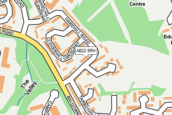 AB22 8RH map - OS OpenMap – Local (Ordnance Survey) AB22 8RH map - OS OpenMap – Local (Ordnance Survey)