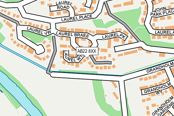 AB22 8XX map - OS OpenMap – Local (Ordnance Survey) AB22 8XX map - OS OpenMap – Local (Ordnance Survey)